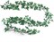 6-Foot English Ivy Garland - Premium Silk Variegated Green & White Ivy, Realistic Artificial Vine for Home & Office Decor, Hanging Accent - Floral Home by Artificial Flowers